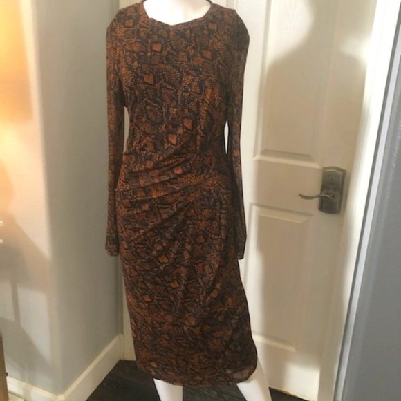 INC Concepts, beautifully draped dress SIZE 10 NWOT - Picture 1 of 6